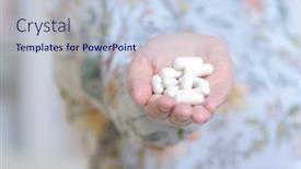  Presentation with drug - Amazing PPT theme having female-hand-holding-a-lot backdrop and a lemonade colored foreground