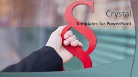  Presentation with front office - PPT layouts featuring female-hand-holding-big-red background and a coral colored foreground