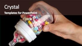  Presentation with black hand - Beautiful theme featuring female hand holding feeding bottle backdrop and a  colored foreground