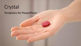  Presentation with poison - Presentation theme consisting of female hand with rat poison background and a  colored foreground