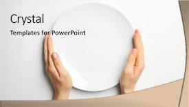  Presentation with hand world hands of jesus - Amazing PPT layouts having female hands and empty plate backdrop and a white colored foreground