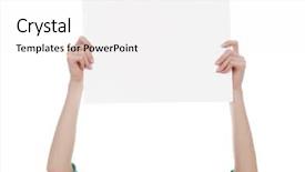  Presentation with couples holding hands - Beautiful presentation theme featuring female hands holding a blank backdrop and a white colored foreground