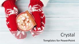  Presentation with hot chocolate - Amazing slide deck having  backdrop and a  colored foreground