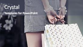  Presentation with hands holding - PPT layouts enhanced with happy baby in santa hat over white background background and a soft green colored foreground