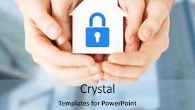  Presentation with family holding hands - Amazing PPT theme having female hands holding white paper backdrop and a light blue colored foreground