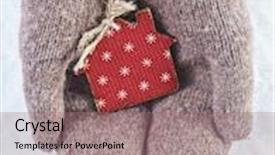  Presentation with white snow - PPT theme having a white snow background background and a coral colored foreground