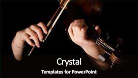  Presentation with black hands - Colorful PPT theme enhanced with female hands play a violin backdrop and a  colored foreground