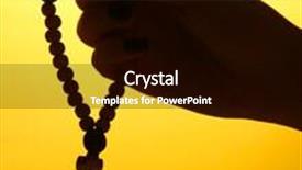  Presentation with rosary - Colorful PPT layouts enhanced with female hands with rosary on yellow background backdrop and a black colored foreground