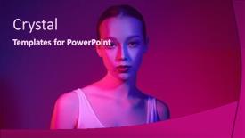  Presentation with beauty-makeup - PPT layouts featuring female-health-and-beauty-art background and a  colored foreground