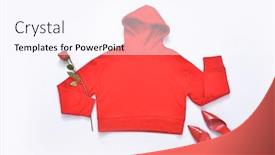  Presentation with long sleeve - Cool new slides with female-hoodie-sweatshirt-with-long backdrop and a pink colored foreground