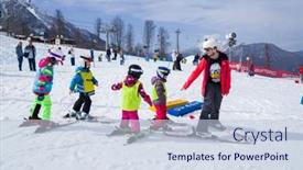  Presentation with teach - Slides featuring female-instructors-teach-group background and a lemonade colored foreground
