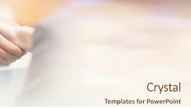  Presentation with shaking hands - Slide deck having female labour - two businesspeople shaking hands indoors background and a  colored foreground