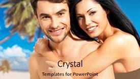  Presentation with beautiful black women smiling - PPT layouts featuring female male - portrait of happy smiling beautiful background and a  colored foreground