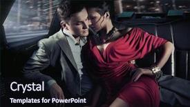  Presentation with sexy - Audience pleasing slides consisting of female male - sexy couple in car backdrop and a wine colored foreground