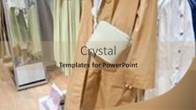  Presentation with story - Beautiful presentation theme featuring female-mannequin-inside-a-fashion backdrop and a coral colored foreground