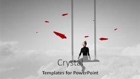  Presentation with mime - Presentation theme with female-mime-with-white-face background and a light gray colored foreground