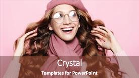  Presentation with long hair - Amazing PPT theme having female model with long wavy backdrop and a  colored foreground