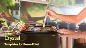  Presentation with baseball field of dreams - Slide deck enhanced with female owner of a soup background and a tawny brown colored foreground