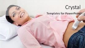  Presentation with happy birthday for adult boys - Amazing PPT layouts having female patient having an abdomen backdrop and a white colored foreground