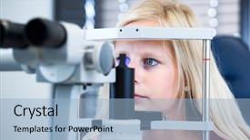  Presentation with optometry - Presentation theme consisting of greetings from ottawa stamped on background and a lemonade colored foreground