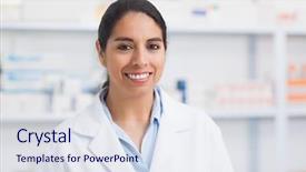  Presentation with pharmacist - Colorful PPT layouts enhanced with  backdrop and a  colored foreground