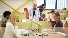  Presentation with professor - Beautiful PPT layouts featuring female-professor-discussing-a-lesson backdrop and a lemonade colored foreground