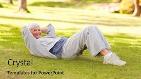  Presentation with doing the right thing - Beautiful presentation theme featuring marketing enviroment - business people in financial discussion backdrop and a tawny brown colored foreground.