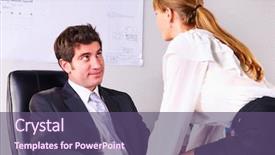  Presentation with sex - Audience pleasing PPT layouts consisting of female sex worker - businesswoman is seducing her boss backdrop and a  colored foreground