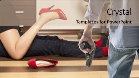  Presentation with business - Amazing presentation theme having female sex worker - cuckold flirting low section backdrop and a soft green colored foreground