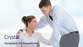  Presentation with romance - Theme with female sex worker - job romance concept business people background and a  colored foreground