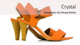  Presentation with fashion shoes - Beautiful presentation featuring female shoes in fashion concept backdrop and a lemonade colored foreground