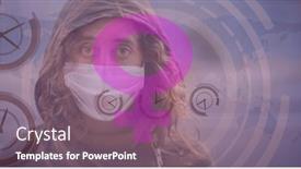  Presentation with feminism - Amazing PPT layouts having female-sign-over-caucasian-woman backdrop and a violet colored foreground