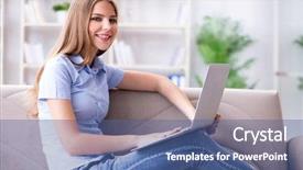  Presentation with female college student for health check up - Audience pleasing PPT layouts consisting of female student preparing for college backdrop and a ocean colored foreground