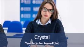  Presentation with worried young female college student - PPT layouts featuring female student using a mobile background and a  colored foreground