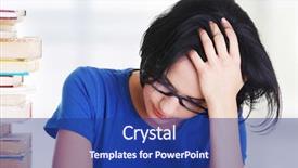  Presentation with learning difficulties - Amazing slides having female student with learning difficulties backdrop and a ocean colored foreground