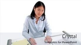  Presentation with final - Audience pleasing PPT theme consisting of female students she discovers that she has scored a c on her final english exam backdrop and a light blue colored foreground