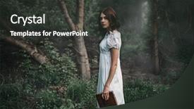  Presentation with hindu holy book - Presentation theme consisting of female victim in white dress background and a dark gray colored foreground