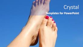  Presentation with raising the bar for all children - Colorful PPT theme enhanced with female-with-new-pedicure-raising backdrop and a teal colored foreground