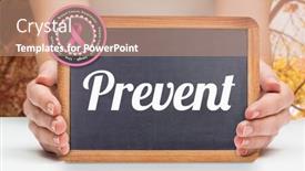  Presentation with females - Beautiful theme featuring females hands showing black board against tranquil autumn scene in forest backdrop and a coral colored foreground