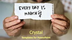  Presentation with weight loss woman showing - Audience pleasing PPT layouts consisting of feminim symbol - old caucasian woman indoors showing backdrop and a violet colored foreground