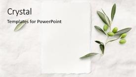  Presentation with minimalist - Colorful presentation design enhanced with feminine minimalist styled wedding stationery backdrop and a white colored foreground