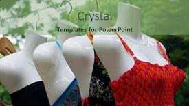  Presentation with feminine - Slides featuring feminine-swim-suits-on-mannequins background and a seafoam green colored foreground