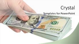  Presentation with hand cute dolls and toy - Presentation theme with feminine usa - hand with dollars isolated background and a white colored foreground