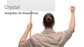  Presentation with feminism - PPT theme featuring feminism-and-human-rights-concept background and a white colored foreground