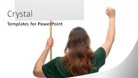  Presentation with feminism - PPT theme enhanced with feminism-and-human-rights-concept background and a white colored foreground