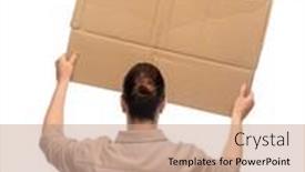  Presentation with feminism - Presentation theme featuring feminism-and-human-rights-concept background and a coral colored foreground