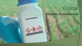  Presentation with diseases - PPT theme featuring fenarimol-a-fungicide-and-plant background and a seafoam green colored foreground