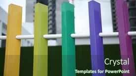  Presentation with colorful - Slide deck featuring fence-in-the-form background and a wine colored foreground