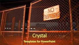  Presentation with city chicago - Cool new theme with fence under a highway city backdrop and a tawny brown colored foreground