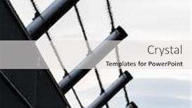  Presentation with barbed wire fence prison concept - Presentation design enhanced with fence-with-barbed-wire background and a white colored foreground